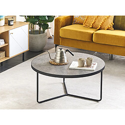 Beliani Table d'appoint Table basse MDF Gris MELODY