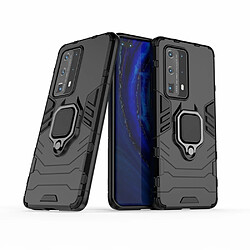 Coque en TPU hybride cool guard avec béquille noir pour votre Huawei P40 Pro Plus