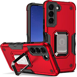 Coque en TPU antichoc avec béquille rouge pour Samsung Galaxy S22 Plus 5G