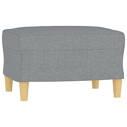 Maison Chic Ensemble de canapés 3 pcs avec coussins, Canapé droit Sofa pour Salon Gris clair Tissu -GKD554905 pas cher