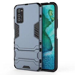 Wewoo Coque Pour Huawei Honor V30 Shockproof PC + TPU Housse de protection avec support invisible bleu marine