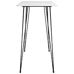 Avis vidaXL Ensemble de bar 5 pcs Blanc et noir