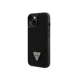 Guess Maroquinerie Guess Coque pour Apple iPhone 15 Triangle Diamond Noir