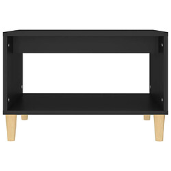 Acheter vidaXL Table basse Noir 60x50x40 cm Bois d'ingénierie