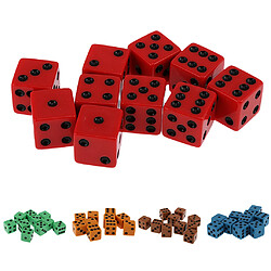 Paquet De 10 Pièces 18 Mm Dés à Six Faces D6 Pour Du0026D TRPG Party Game Toy Red pas cher