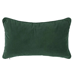 Pegane Lot de 2 coussins rectangulaires 100% polyester coloris vert - Dim : L.50 x l.30 cm