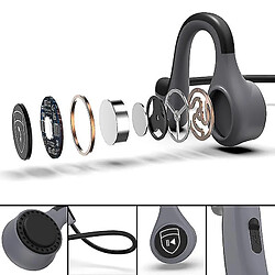 Avis Universal Casque bluetooth à conduction osseuse Xiaomi Casque bluetooth étanche (gris)