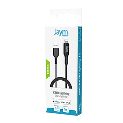 Acheter Jaym Câble de Charge et Synchronisation de donnée USB vers Lightning MFI 2,4A 1M Noir