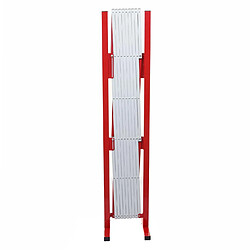 Mendler Grillage HWC-B34, grille protectrice télescopique, aluminium rouge/blanc ~ hauteur 153cm, largeur 32-265cm pas cher