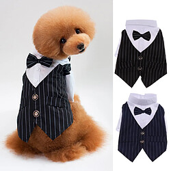 gentleman animal chien vêtements chiot prince smoking manteau costume costume cadeau bleu l