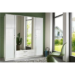 Acheter Inside 75 Armoire KROOS 4P Miroirs Blanc