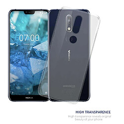 Avis Cadorabo Coque Nokia 7,1 Etui en Transparent