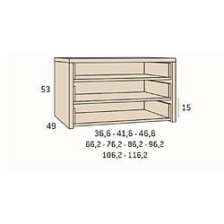 Acheter Inside 75 Option 14 pour intérieur d'armoire 96,2 cm hauteur 240 cm