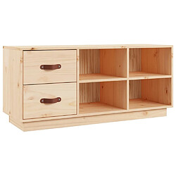 Maison Chic Banc à chaussures | Meuble de rangement à chaussures Meuble d'Entrée 100x34x45 cm Bois de pin massif -MN55019