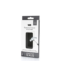 Acheter WE Verre trempé APPLE IPHONE 15 PLUS: Protection écran - anti-rayures - anti-bulles d'air - ultra-résistant - dureté 9H Glass