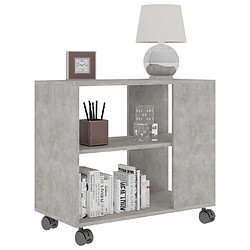 Avis Maison Chic Table d'appoint | Table Basse Gris béton 70x35x55 cm Bois d'ingénierie -GKD88023