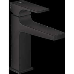 Mitigeur de lavabo HANSGROHE Metropol poignée manette, bonde Push-Open noir mat - 32507670