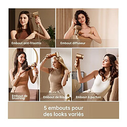 Avis Seche-cheveux a grande vitesse - DREAME - Hair Miracle - Avec 5 embouts pour un brushing professionel - Faible bruit - 1600W