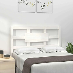 Maison Chic Tête de lit moderne pour chambre - Décoration de lit Blanc 105,5x4x100 cm Bois massif de pin -MN10375