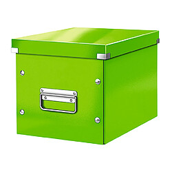 Boîte de rangement carton Leitz Click & Store Wow Cube Format M vert