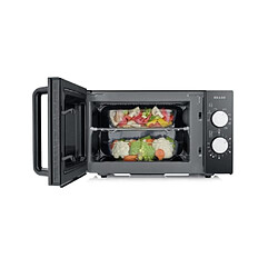 Avis SEVERIN MW7762 Four Micro-Onde 800W 230V 20L 9 Niveaux de Puissance 2 Niveaux de Cuisson Acier Inoxydable Noir