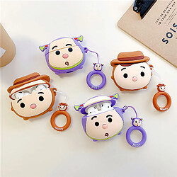 GUPBOO Airpods Coque Housse Étui Protecteur Compatible pour AirPods Pro-Version Q mignonne Woody Buzz Lightyear