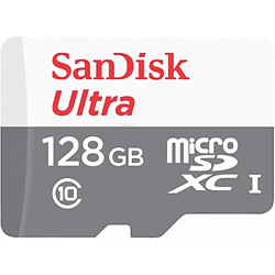 Carte mémoire microSDXC SANDISK 128Go - UHS-I / Class10 - Adaptateur inclus