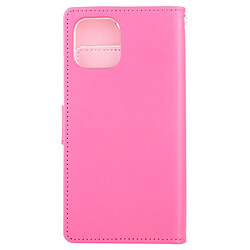 Avis Wewoo Coque Pour iPhone 11 Pro MERCURE RICH DIARY Étui en cuir à rabat Texture avec fente cheval porte-cartes et rose rouge