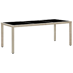 Maison Chic Salon de jardin 9 pcs avec coussins - Table et chaises d'extérieur - Mobilier/Meubles de jardin Moderne Résine tressée Beige -MN42232