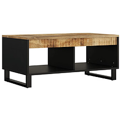 vidaXL Table basse 90x50x40 cm bois de manguier massif