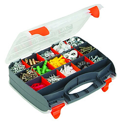 MSV Boite à outils organiseur double Face 32x26cm Transparente