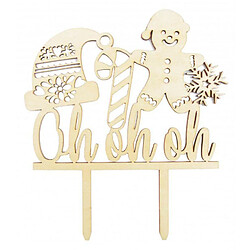 Scrapcooking Cake topper en bois - Ohohoh