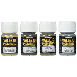 Vallejo Mud & Sand Pigment Set 4 x 35ml Paint