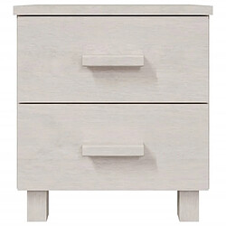 Avis Maison Chic Lot de 2 Tables de chevet - Tables de Nuit Blanc 40x35x44,5 cm Bois massif