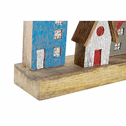 Figurine Décorative DKD Home Decor Multicouleur Fer Maisons (60 x 10 x 24 cm)