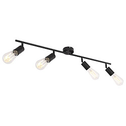 Globo Lighting Spot plafonnier design métal Martha - 4 Ampoules - Noir