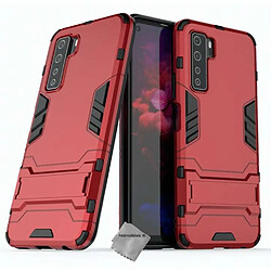 Htdmobiles Coque rigide anti choc pour Huawei P40 Lite 5G + film ecran - ROUGE