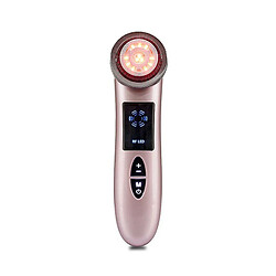 Chrono Instrument de beauté du visage, masseur facial portable, instrument de beauté RF anti-âge multifonctionnel(Or rose)