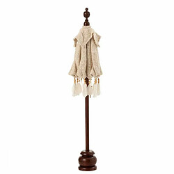 Paris Prix Parasol Déco Pompons & Coquillages 90cm Beige