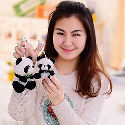 Avis Universal Panda drôle avec feuilles de bambou peluche12cm