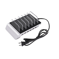 YP Select Support de charge pour téléphone portable multifonction multi-chargeur - Argenté