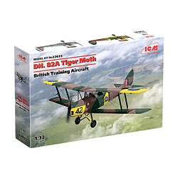 Icm Maquette Avion Dh. 82a Tiger Moth British Training Aircraft pas cher