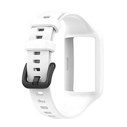 Bracelet en silicone blanc pour votre Honor Band 6/Huawei Band 6/Huawei Band 6 pro