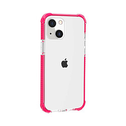 Coque en acrylique, antichoc, transparent épaissi aux quatre coins rosé pour votre Apple iPhone 13 mini 5.4 pouces