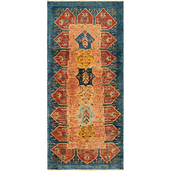 Vidal Tapis de couloir en laine 203x89 bleu Kashkuli