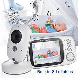 Universal Moniteur pour bébés sans fil 3,2 pouces LCD IR vision nocturne 2 voies conversation 8 rocker surveillance de la température vidéo nounou radio caméra pour bébés pas cher