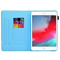 Etui en PU magnétique avec support et porte-cartes pour votre iPad Mini/Mini 2/3/4/mini (2019) 7.9 pouces - ananas