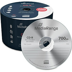 Avis CD-R MediaRange 700 Mo I 80 min, vitesse 52x, pack de 50