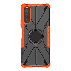 Coque en TPU 2-en-1, anti-choc avec béquille pour votre Sony Xperia 10 IV 5G - orange