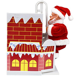 Universal Enfants Santa Claus Doll Toys Climb Chimney Music Christmas Decoration décoration pas cher